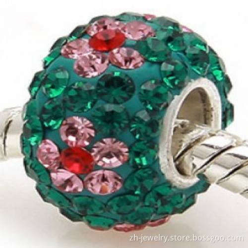 Crystal charm beads, we can make crystal, glass, glaze, wooden gemstone charms beads